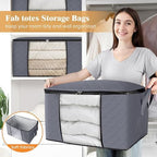 Fab totes 6 Pack Storage Bags for Clothes Blanket Storage Bins - Image 5