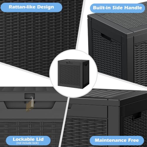 Outdoor Storage Box Waterproof, 30 Gallon Deck Box - Image 5