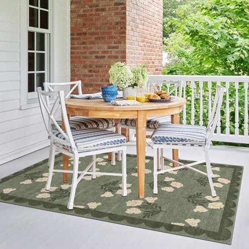 4x6 Covered Outdoor Patio Rug - Image 7