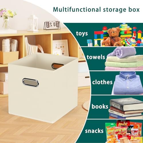 Foldable cube storage bins, Fabric Storage Box Cubes Organizer Baskets - Image 3