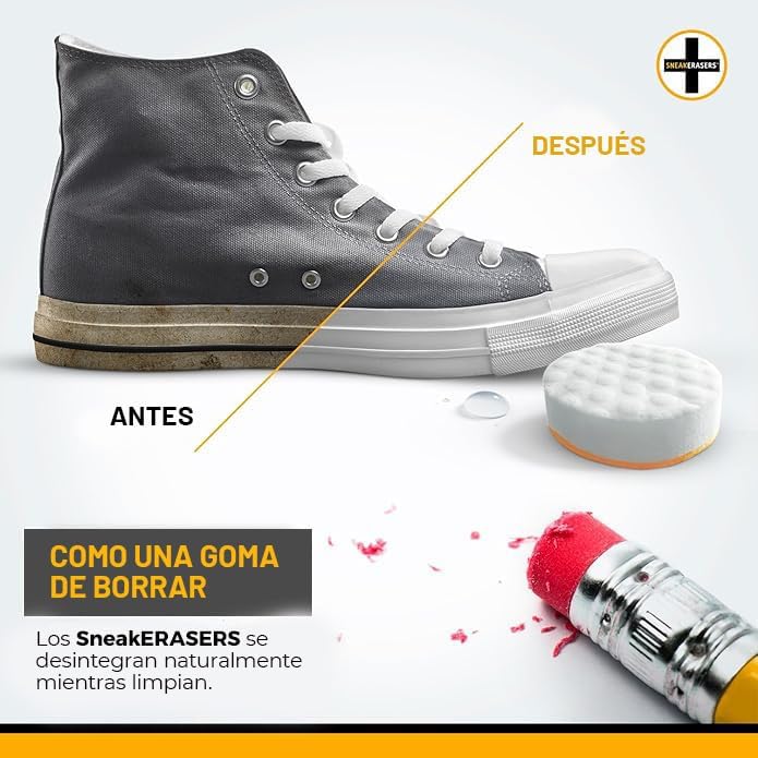 SneakERASERS Sole & Sneaker Cleaner, Premium Shoe Cleaner - Image 3