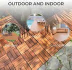 Solid Acacia Wood Interlocking Deck Tiles - Image 5