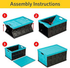 Glad Collapsible Storage Bin - 48L Foldable Plastic Box - Image 3