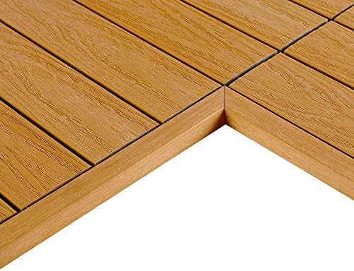 NewTechWood 1/12 ft. x 1 ft. Quick Deck Composite Deck Tile Inside Corner Trim by NewTechWood