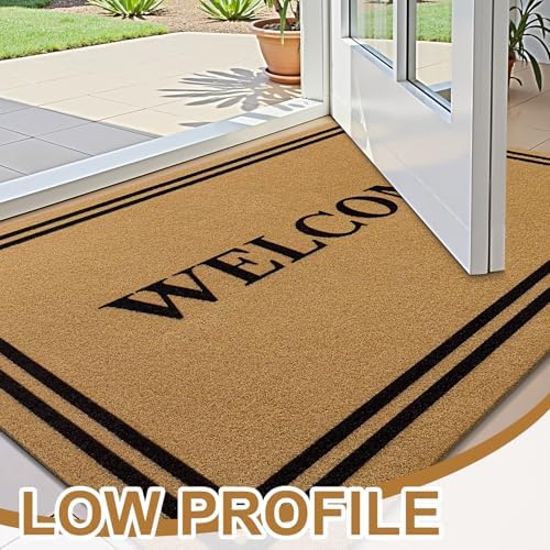 OLANLY Front Door Mat 59x34, Low Profile Doormat - Image 4