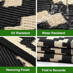 RURALITY Outdoor Rugs 9x12 Feet - Image 4