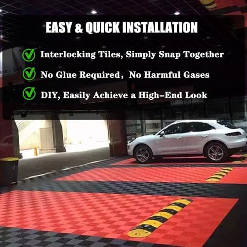 Interlocking Garage Floor Tiles, Rigid Drainage Mat - Image 4