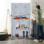 Shelf Cover, Wire Rack Cover 36" W x 18" D x 72" H - Image 2