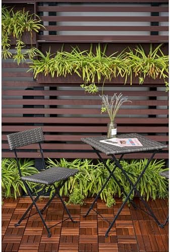 20 PCS Acacia Wood Interlocking Deck Tiles, All-Weather Decking - Image 7