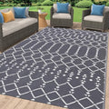 Smiry Outdoor Rug 5x8 ft Waterproof Reversible Boho Mat by Smiry