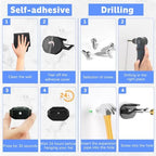 16 Pack Adhesive Hat Hooks for Wall, Super Strong Hat Rack for Baseball Caps - Image 5