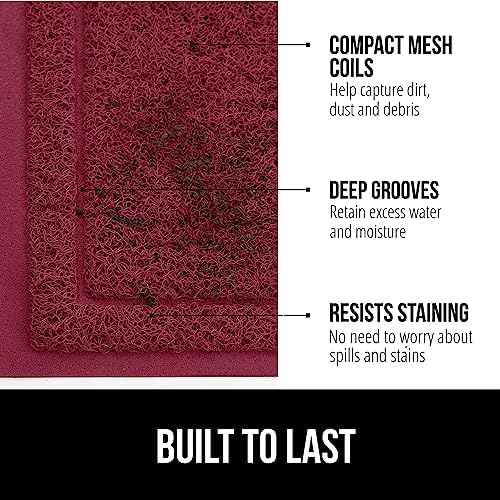 GORILLA GRIP Dirt Grabber Door Mat Durable Mesh - Image 2