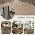 Lahome Modern Rainbow Easy Jute 8x10 Rug - Image 3