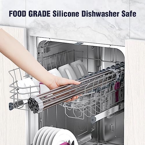 Tomorotec Roll Up Dish Drying Rack Over Sink, 304 Steel - Image 6