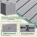 Devoko 40 Gallon Deck Box Lockable Outdoor Storage Box Waterproof - Image 2