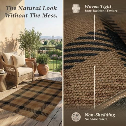 JTJ Easy Jute 6x9 Outdoor Area Rug - Image 5