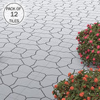 Pure Garden 12-Pack Polypropylene Interlocking Patio Deck Tiles - Image 4