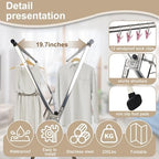 Stainless Steel Clothing Rack, Clothes Drying Rack Foldable, Anti Slip Laundry - Image 4