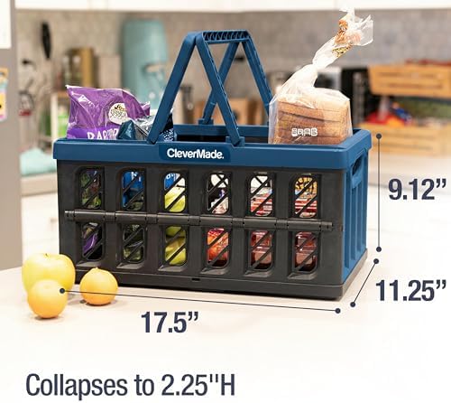 CleverMade Eco Collapsible Shopping Basket - Image 4