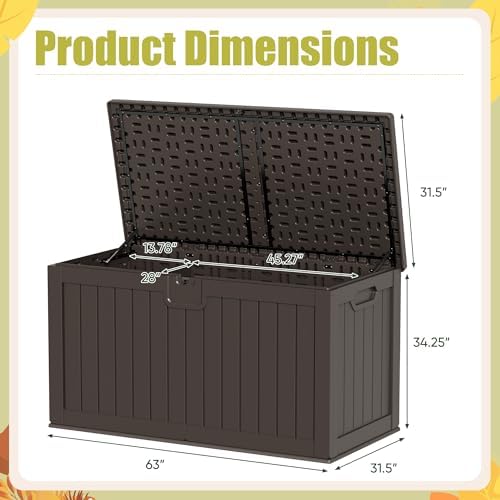 Devoko HDPE 240 Gallon Deck Box Double-Wall - Image 6