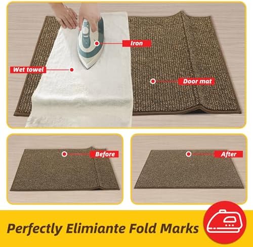 JSEI Dirt Trapper Door Mat 32" x 48", Non-Slip Washable Doormats - Image 2
