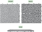 Plastic Interlocking Deck Tiles, 60 Pack, Pebble Design 12"x12" Waterproof - Image 6