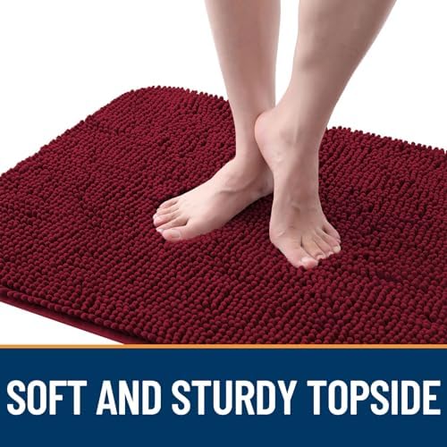 OLANLY Dog Door Mat for Muddy Paws 59x32, Super Absorbent Chenille Mud Mat - Image 4