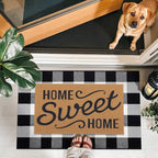 OLANLY Fall Door Mat, Buffalo Plaid Rug - Image 2
