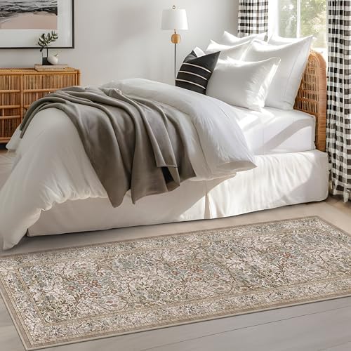 Washable Moss Green 2x5 Neutral Runner Rug - Image 6