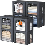 8 Pack Clothes Storage Bins by EpicTotes