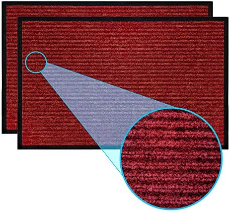 LuxUrux Striped Black Door Mat - Image 2