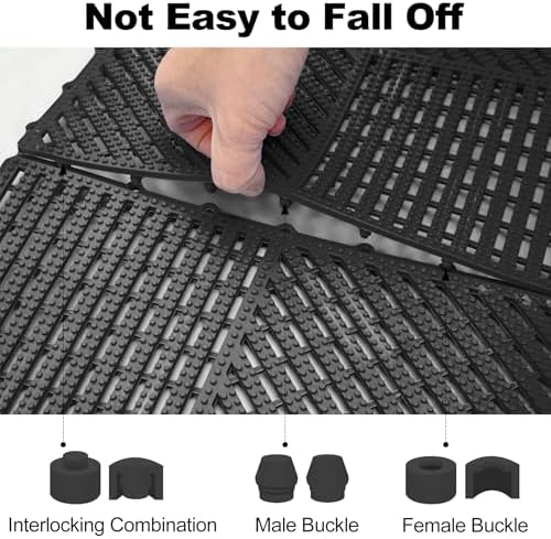 ToLanbbt Modular Interlocking Cushion 12P 11.8" x 11.8" Interlocking Rubber - Image 3