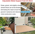 Raised Deck Platform Adjustable Outdoor Modular Decking Tiles - Image 7