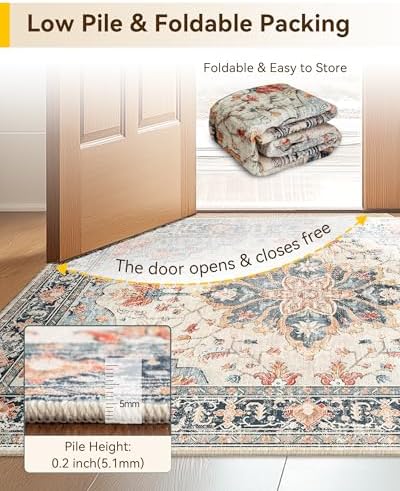 RELEANY Washable Area Rug, Runner 3'x12' - Image 5