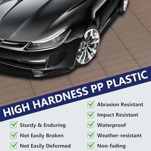 9 PCS Plastic Interlocking Deck Tiles - Image 4