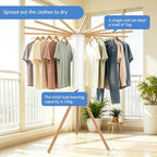 Tripod Foldable Clothes Rack, Garment Rack Portable - Image 3