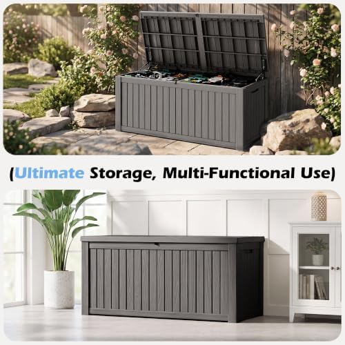 Outdoor Storage Box Waterproof, 200 Gallon Deck Box - Image 6