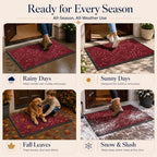 Yimobra Extra Large Front Door Mat, Floral Outdoor Mat - Image 6