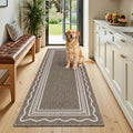 Ileading Hallway Runner Rug 2x6ft Kitchen Floor Mat Modern Geometric Non Slip by Ileading