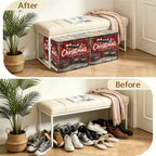 Merry Christmas Fabric Shoe Organizer - Image 5