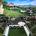 Artificial Grass Turf Tile Fake Grass Flooring Mat Interlocking Self-draining - Image 3