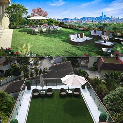 Artificial Grass Turf Tile Fake Grass Flooring Mat Interlocking Self-draining - Image 3