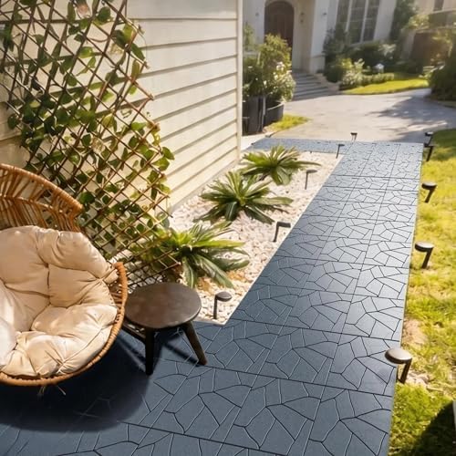 Interlocking Deck Tiles 44 Pack, Plastic Outdoor Deck Tiles - Image 3