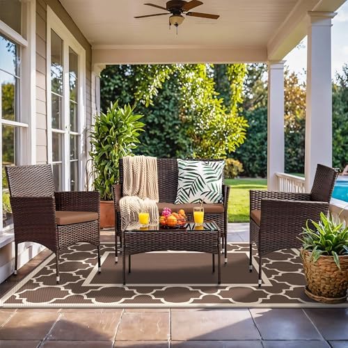 GENIMO Outdoor Rug, Waterproof Plastic Rugs - Image 2