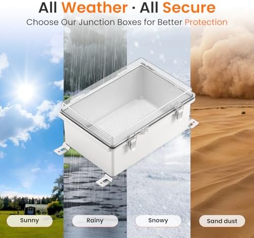 QILIPSU Waterproof Junction Box IP67 Outdoor Plastic Electrical Project - Image 5