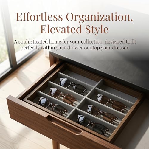 Stratalife 8 Grids Drawer Sunglasses Organizer Tray - Image 4