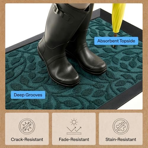 GORILLA GRIP WeatherMAX Door Mat, Indoor Outdoor - Image 5