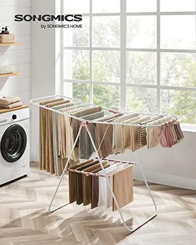 SONGMICS Clothes Drying Rack, Foldable Space-Saving Laundry Drying Rack - Image 2