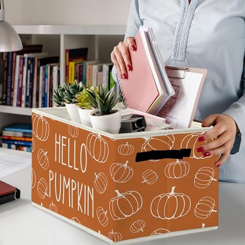 Hello Fall Pumpkin Storage Bins & Boxes - Image 4