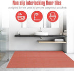Tinideya 50 Pcs Drainage Mats 11.8'' x 11.8'' Modular Interlocking Floor - Image 4
